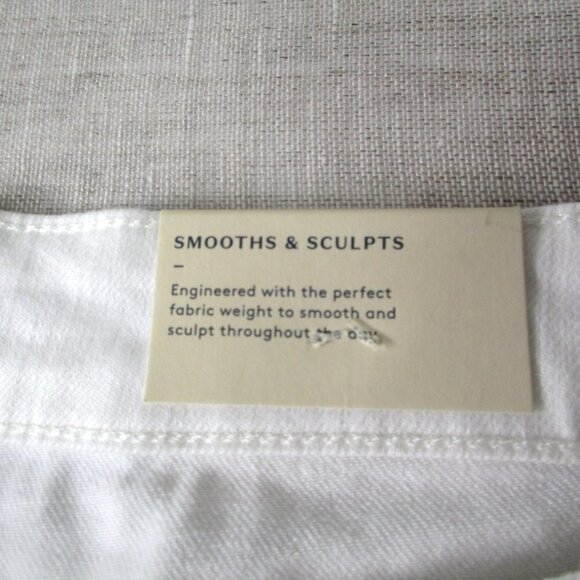 Universal Thread‎ Denim Short Women's 20W White High Rise Cotton Blend 5-Pockets - Picture 4 of 9